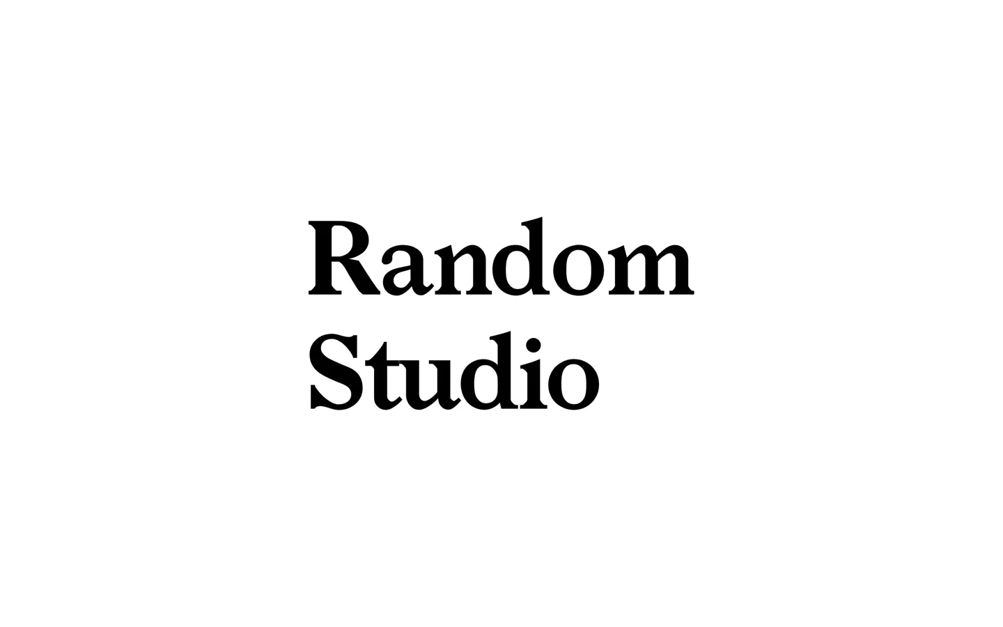 The Random Studio wordmark